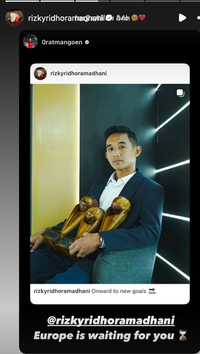 Rizky Ridho ditunggu Eropa.