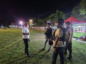 Cegah Premanisme-Geng Motor, Tim Raga Polres Kampar Riau Patroli Malam