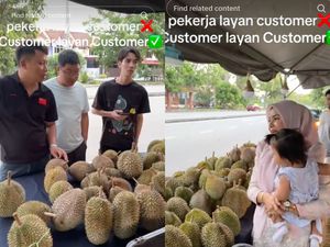 Haru! Penjual Durian Dibantu Pelanggan Lain Saat Layani Turis China Haru! Penjual Durian Dibantu Pelanggan Lain Saat Layani Turis China