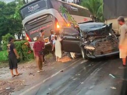 5 Kendaraan Terlibat Kecelakaan Beruntun di Banyuasin, 1 Orang Luka Berat