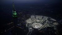 Masjidil Haram Bercahaya di Gelap Malam Makkah