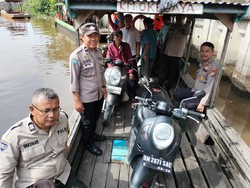 Antisipasi Kejahatan di Perairan Sungai Siak, Polisi di Riau Patroli Perahu