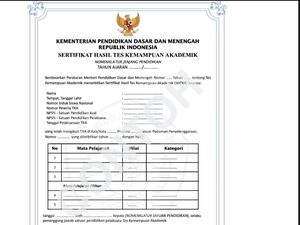 Permendikdasmen Tes Kemampuan Akademik Resmi Terbit, Ini Isinya Permendikdasmen Tes Kemampuan Akademik Resmi Terbit, Ini Isinya