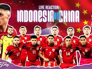 Live Reaction Indonesia vs China: Laga Krusial Timnas Garuda!