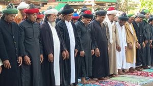 Potret Jemaah An-Nadzir Salat Idul Adha 2025 di Kampung Mawang Gowa