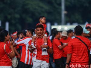 Potret Garuda Cilik Ikut Merahkan GBK Potret Garuda Cilik Ikut Merahkan GBK