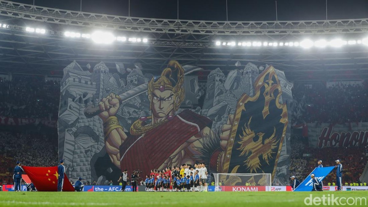 Indonesia vs China. (Foto: Rifkianto Nugroho/detikcom)