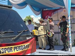 Perdana, Prabowo Lepas Ekspor 1.200 Ton Jagung ke Malaysia