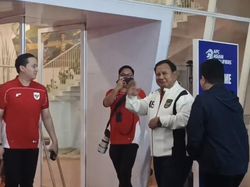 Prabowo Nonton Langsung Laga Timnas Indonesia Vs China di GBK