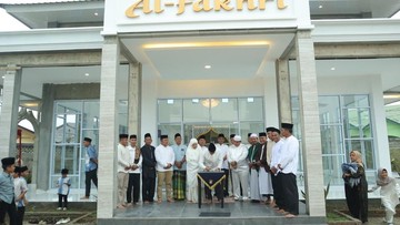 Momen Idul Adha, Polres Inhu Riau Resmikan Masjid dan Potong Hewan Kurban