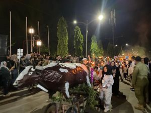 Meriahnya Pawai Obor di Dumai Riau Tadi Malam, Tim Raga Ikut Mengawal