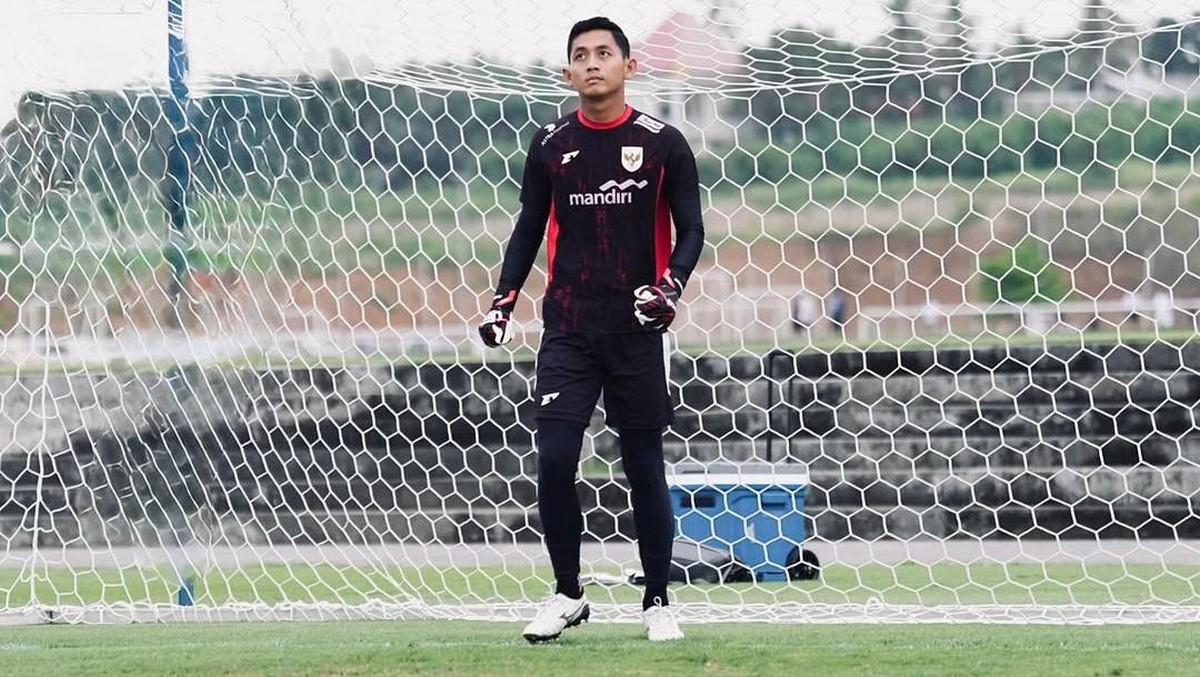 Reza Arya Pratama dalam latihan di Timnas Indonesia. (Foto: Dok. Instagram Reza Arya)