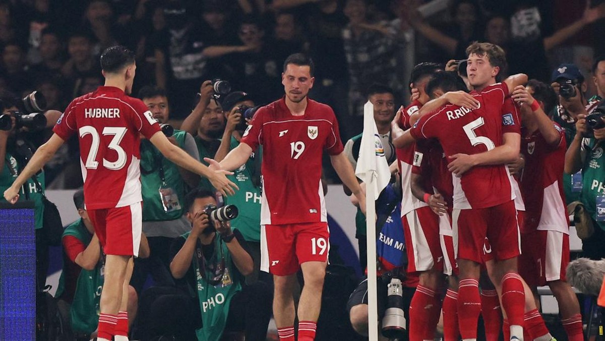 TImnas Indonesia oke melawan Timnas Taiwan. (Foto: REUTERS/Ajeng Dinar Ulfiana)