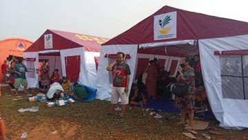 Kemensos Beri Bantuan Logistik-Psikososial ke Korban Kebakaran Penjaringan