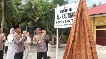Idul Adha, Polres Bengkalis Resmikan Musala dan Potong Hewan Kurban
