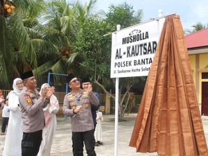 Idul Adha, Polres Bengkalis Resmikan Musala dan Potong Hewan Kurban