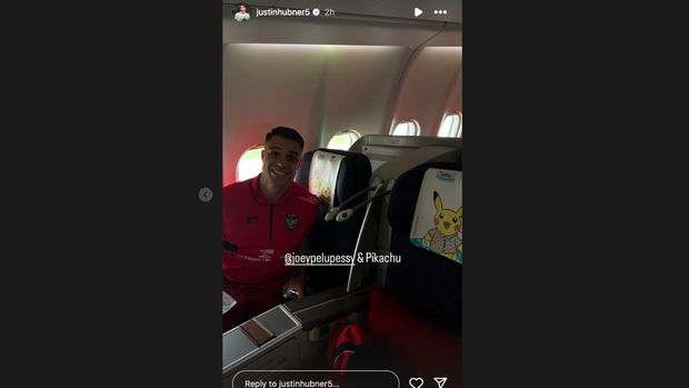 Joey Pelupessy. Tangkapan Layar Instagram Justin Hubner
