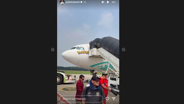 Timnas Indonesia. Tangkapan Layar Instagram Justin Hubner