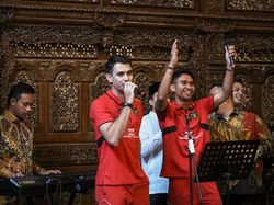 Potret Keseruan Pemain Timnas Indonesia di Rumah Prabowo