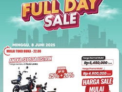 Sepeda Listrik di Transmart Full Day Sale Diskon Rp 2,8 Juta