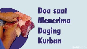 Doa saat Menerima Daging Kurban