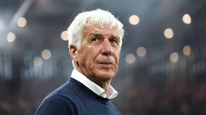 BERGAMO, ITALY - MAY 25: Atalanta BC coach Gian Piero Gasperini looks on before the Serie A match between Atalanta BC and Parma Calcio 1913 at Gewiss Stadium on May 25, 2025 in Bergamo, Italy. (Photo by Marco Luzzani/Getty Images)