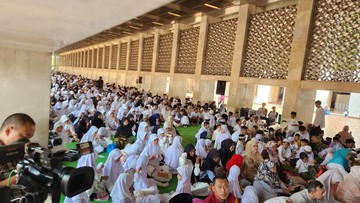 2.000 Anak Yatim Ikut Makan Bergizi dari Sapi Kurban Prabowo-Gibran di Istiqlal