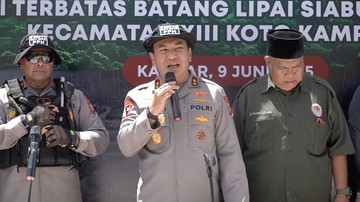 Kapolda Riau Tegaskan Tak Pandang Bulu Tindak Tegas Pelaku Perambahan Hutan