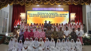 TPQ Binaan Polisi di Dumai Lahirkan Santri Hafiz, Kapolres Bangga