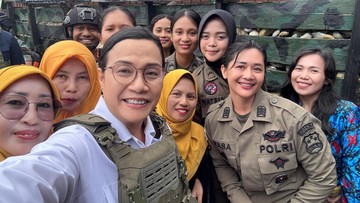 9 Polwan Brimob Jaga Menkeu di Nduga, Wakaops Damai Cartenz: Bukti Kapabilitas