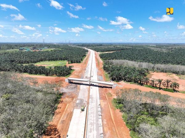 Penampakan dari Udara Proyek Tol Betung-Tempino-Jambi Rp 21 Triliun