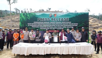Polda Riau Bongkar 21 Kasus Perusakan Hutan, Lahan Terdampak Capai 2.360 Ha