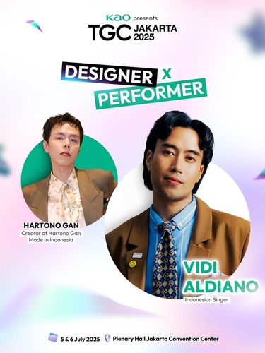 Designer x Performer Hartono Gan & Vidi Aldiano di KAO presents TGC Jakarta 2025