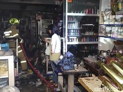 Toko Mesin Jahit di Jalan Sulawesi Makassar Terbakar, 1 Orang Sempat Terjebak