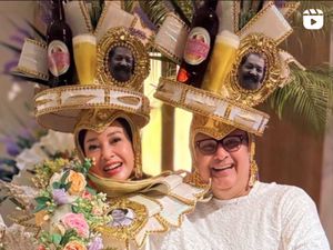 Gaya Kocak Maia Estianty-Irwan Mussry Pakai Kostum Carnaval di Brasil Gaya Kocak Maia Estianty-Irwan Mussry Pakai Kostum Carnaval di Brasil