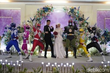 Viral Pengantin Pria Cosplay Kamen Rider Black RX di Hari Pernikahannya