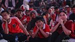 Ragam Ekspresi Suporter Timnas Indonesia Nobar di GBK