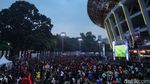 Ragam Ekspresi Suporter Timnas Indonesia Nobar di GBK