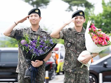 RM dan V BTS Akhirnya Pulang Wamil, Comeback BTS di Depan Mata