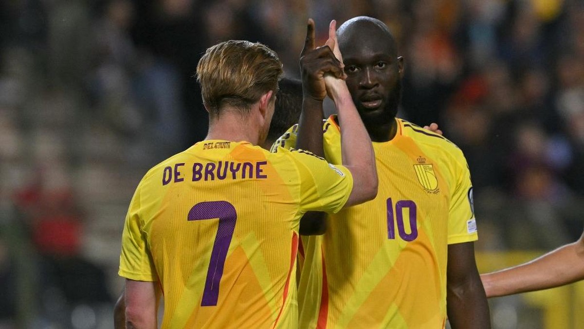 Hasil Belgia vs Wales. (Foto: AFP/NICOLAS TUCAT)