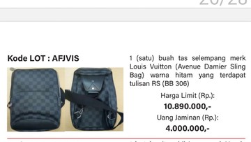 KPK Lelang Tas LV Koruptor Mulai Rp 10 Juta Besok, Siapa Minat?