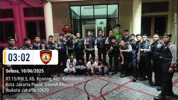 Tawuran Bersenjata Pecah di Kemayoran Dini Hari, 4 Pelaku Ditangkap