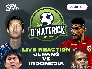 Saksikan! dHat-trick Live Reaction Jepang Vs Indonesia Sore Ini Saksikan! dHat-trick Live Reaction Jepang Vs Indonesia Sore Ini