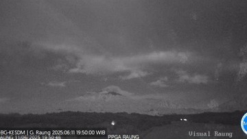 Gunung Raung Erupsi Lagi, Kolom Abu 600 Meter