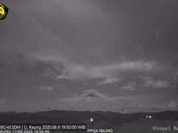 Gunung Raung Erupsi Lagi, Kolom Abu 600 Meter