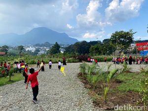 Potret Kolam Retensi Ciporeat Pengendali Banjir di Bandung Timur Potret Kolam Retensi Ciporeat Pengendali Banjir di Bandung Timur