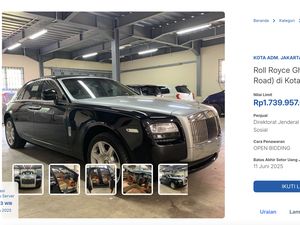 Serbu! Pemerintah Lelang Rolls-Royce Murah, Dibuka dengan Harga Segini Serbu! Pemerintah Lelang Rolls-Royce Murah, Dibuka dengan Harga Segini