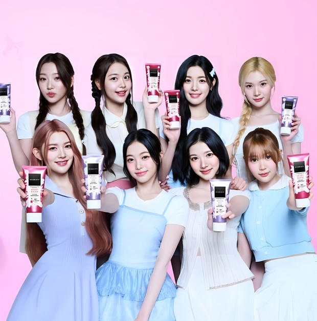Potret Hearts2Hearts bersama Scarlett Body Serum