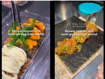 Setelah Seblak Matcha, di Bandung Kini Ada Sushi Goreng Isi Seblak