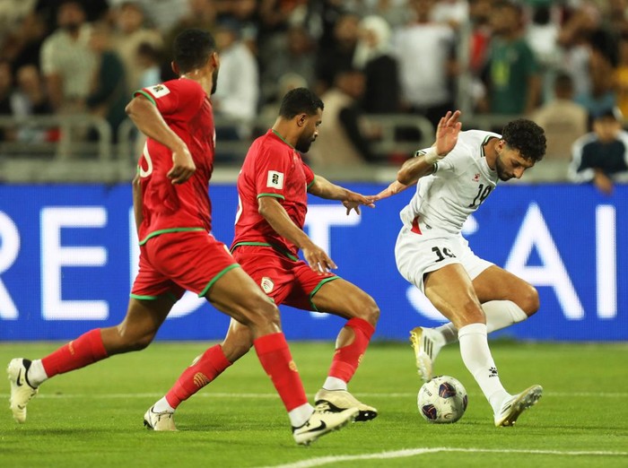 timnas palestina palestina vs oman timnas oman wessam ali kualifikasi piala dunia 2026 zona asia Soccer Football - World Cup - AFC Qualifiers - Group B - Palestine v Oman - King Abdullah II Stadium, Amman, Jordan - June 10, 2025 Palestines Wessam Ali in action REUTERS/Alaa Al Sukhni